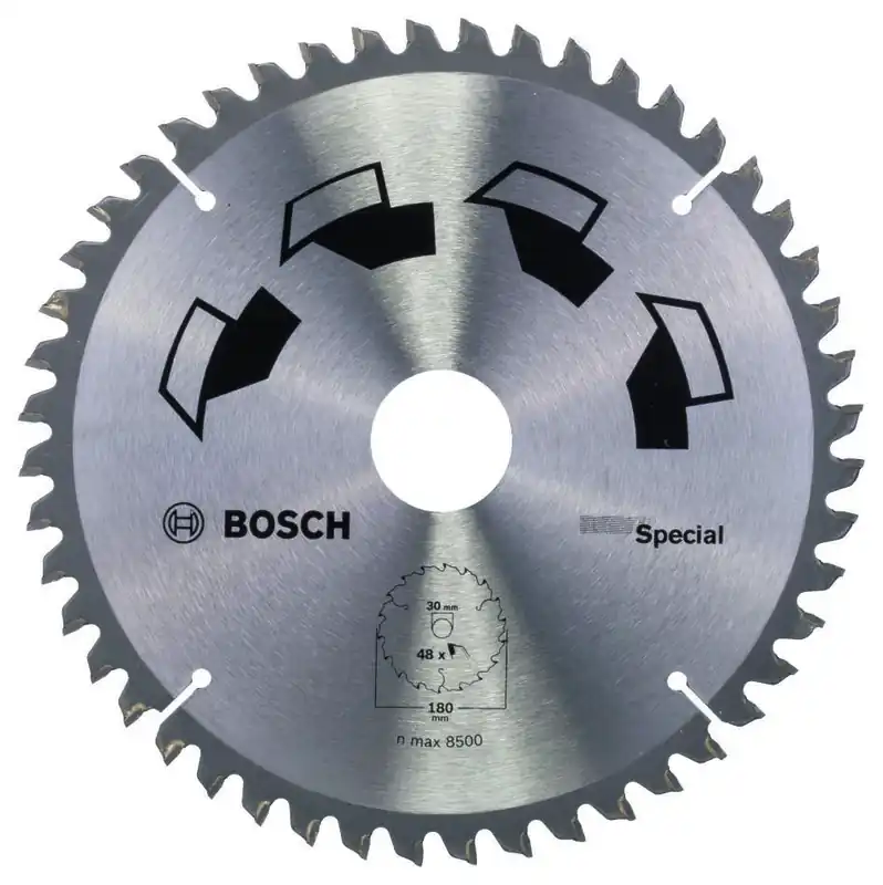 Bosch Bleu Accessoires 2609256889 Lame de scie circulaire SPECIAL 180X2X30/20,T48