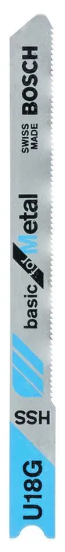 Bosch Bleu Accessoires 2609256767 Lame de scie sauteuse HSS,U18 G,52MM, 0.7