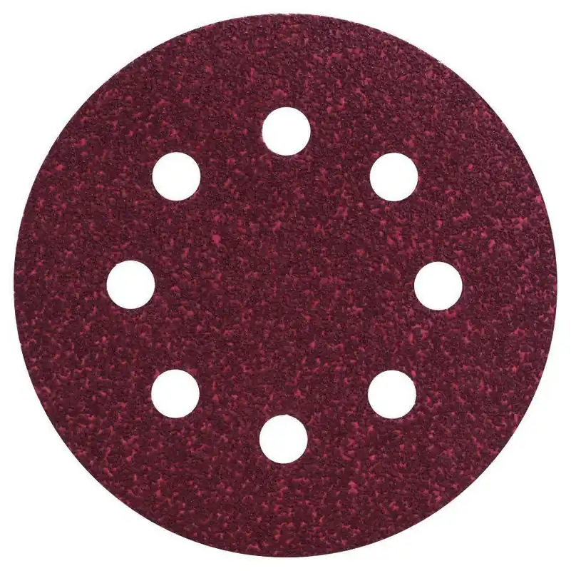 Bosch Bleu Accessoires 2609256A16 Feuille abrasive Ø115MM,G60,WP,8 TROUS,VELC/5