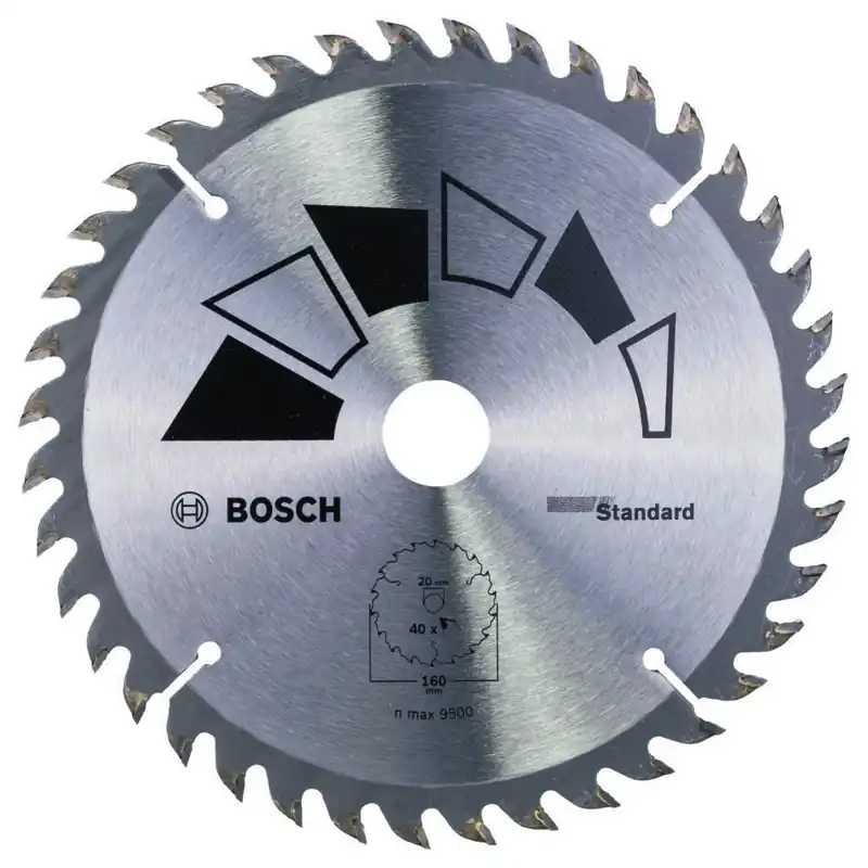 Bosch Bleu Accessoires 2609256811 Lame de scie circulaire BASIC 160X22X20/16,T40
