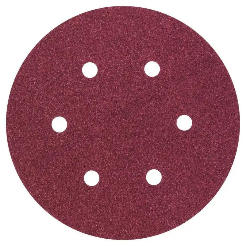 Bosch Bleu Accessoires 2609256A32 Feuille abrasive Ø150MM,G120,WP,6 TROUS,VELC/5