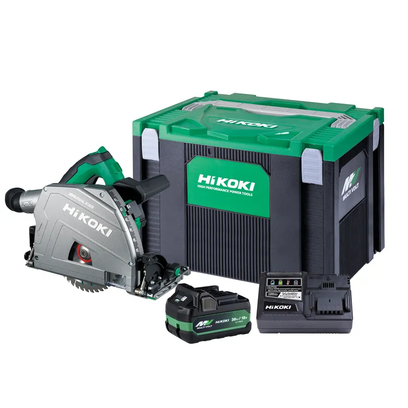 HIKOKI C3606DPAWVZ Accu Drop-in scie circulaire 66 mm Multivolt 36V 4.0Ah Li-Ion dans Hikoki System Case IV