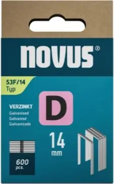Novus 042-0792 Agrafe avec fil plat D 53F/14mm (600 pièces)