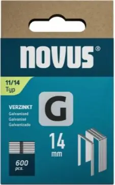 Novus 042-0799 Pas avec fil plat G 11/14mm (600 pièces)