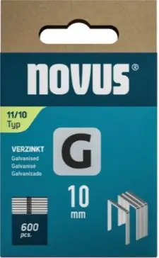 Novus 042-0797 Agrafe avec fil plat G 11/10mm (600 pièces)