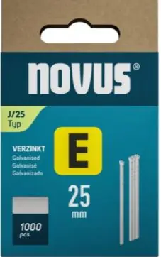 Novus 044-0091 Clous à crampons E J/25mm (1.000 pièces)