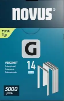 Novus 042-0769 Pas avec du fil plat G 11/14mm (5.000 pièces)