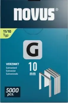 Novus 042-0767 Pas avec du fil plat G 11/10mm (5.000 pièces)