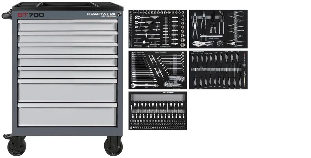 Kraftwerk 102.117.106 Chariot à outils rempli de 274 pièces