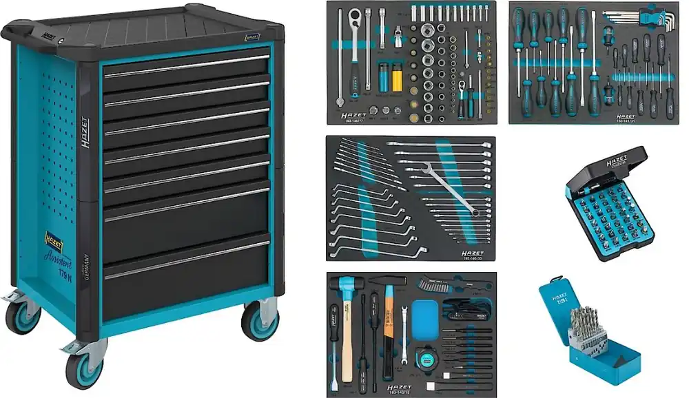 Hazet 179N-7/220 Chariot à outils rempli de 220 pièces