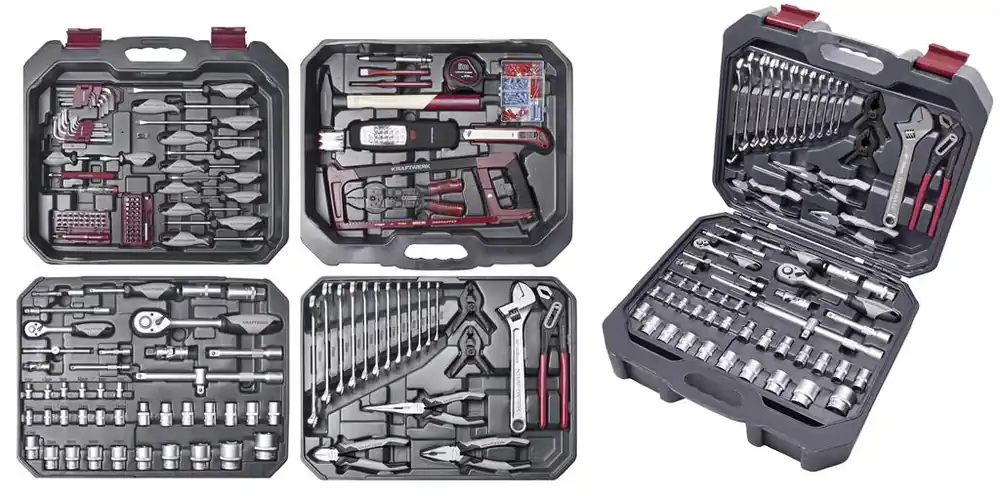 Kraftwerk 204.106.600 Mallette d‘outils remplie de 266 pièces