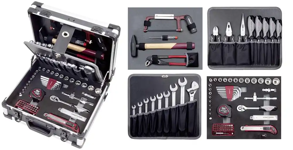 Kraftwerk 202.143.000 Mallette à outils remplie de 102 pièces