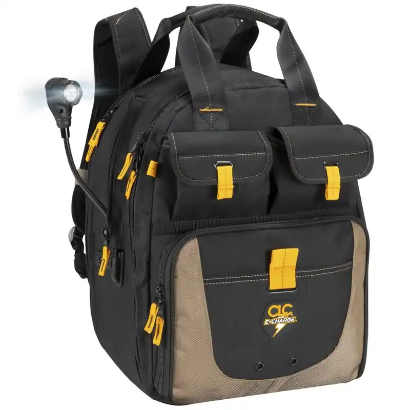 CLC Work Wear CL1ECPL38 Sac à dos à outils E-Charge USB