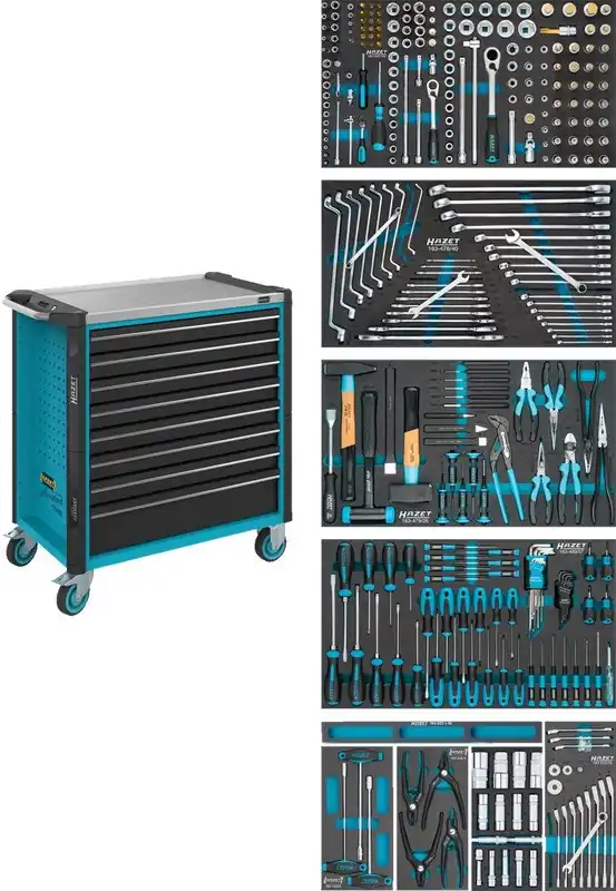 Hazet 179NXL-8/321 Chariot à outils rempli de 321 pièces
