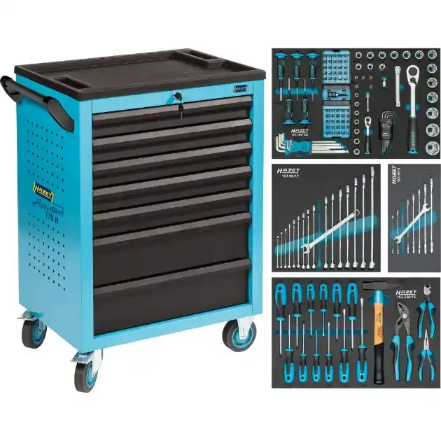 Hazet 178N-7/147 Chariot à outils rempli de 147 pièces