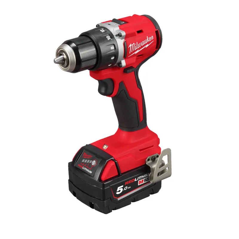 Milwaukee 4933492835 M18™ perceuse compacte sans balais au carbone 18V 2x 5Ah