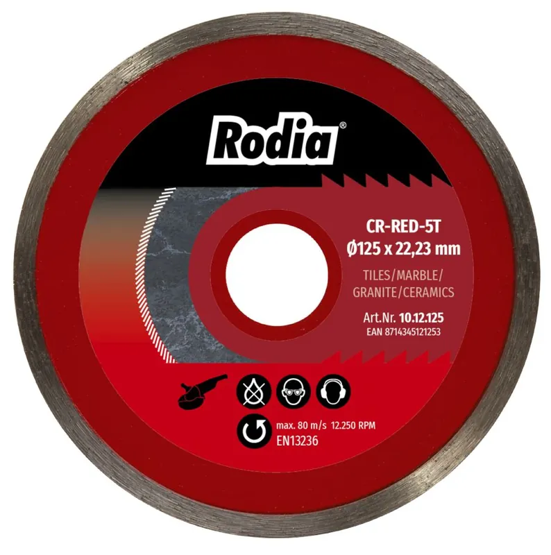 Rodia 10.12.115 Lame de scie diamantée CR Red 5T Ø 115-22.23 mm