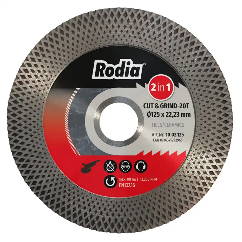 Rodia 10.02.125 Lame de scie diamantée CR Cut