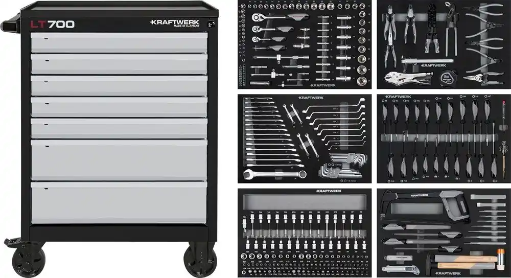 Kraftwerk 102.107.204 Chariot à outils rempli de 301 pièces
