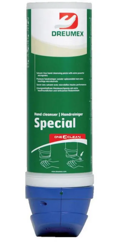 Dreumex 10430001031 Nettoyant pour les mains One2Clean Special 2 x Cartouche 3 litres + Distributeur Automatique