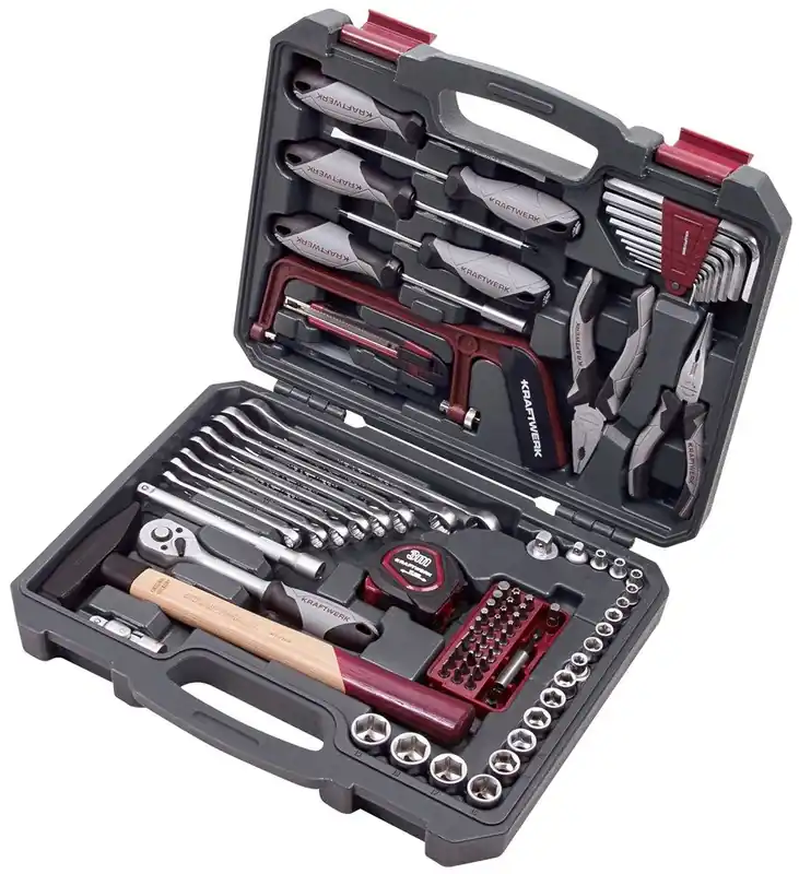 Kraftwerk 204.103.500 Mallette d‘outils remplie 96 pièces