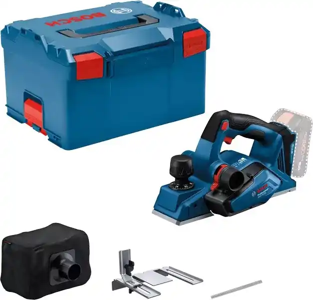 Bosch Bleu 06015B5000 GHO 18V-26 Raboteuse professionnelle sans fil sans batterie ni chargeur en L-Boxx