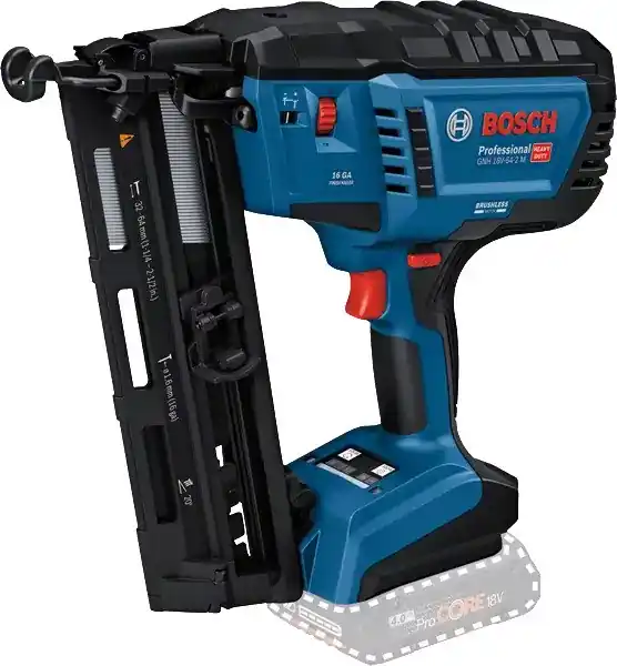 Bosch Bleu 0601482000 GNH 18V-64-2 M Professional Accu Bradtacker 32-64mm 16G 18V excluant batteries et chargeur
