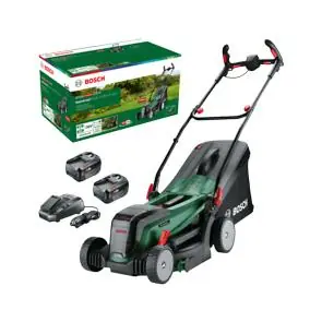 Bosch Vert 06008B9E00 Batterie tondeuse Universeler 37-550 2x 18V 4.0 Ah batterie