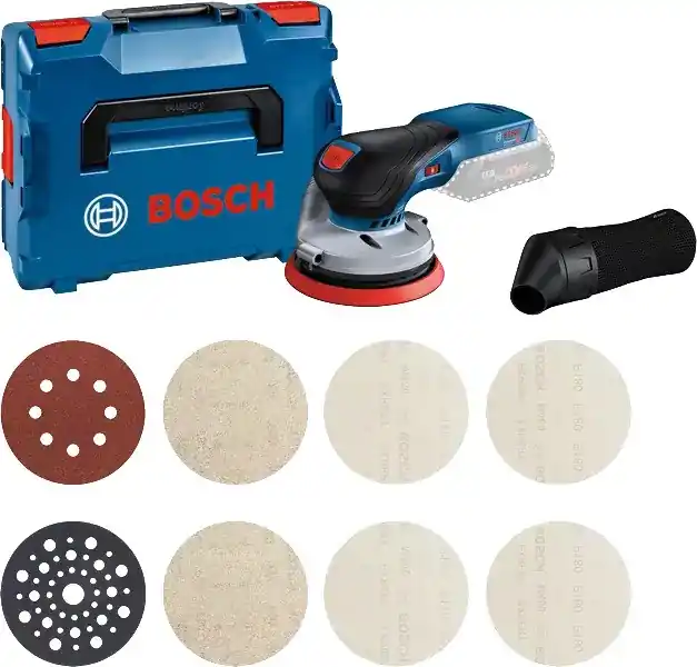 Bosch Bleu 0615A5004H GEX 18V-125 ponceuse excentrique sans fil 18V excl. batteries et chargeur + M480 Starter Set