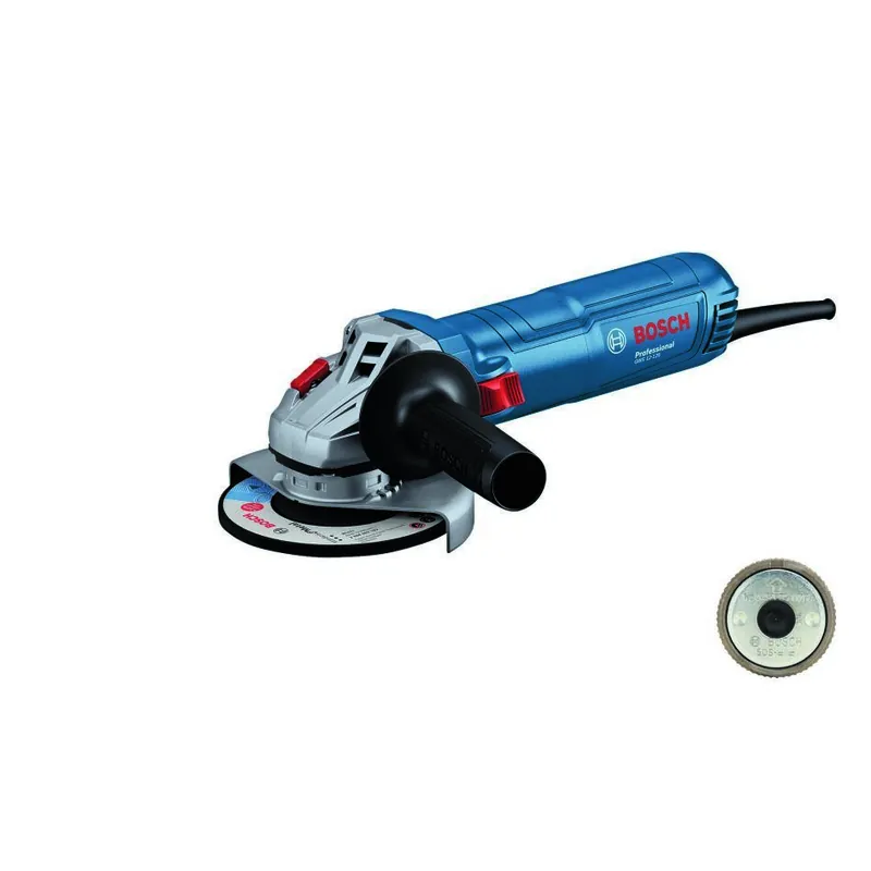Bosch Bleu 06013A6104 GWS 12-125 Meuleuse d‘angle en boîte avec poignée supplémentaire
