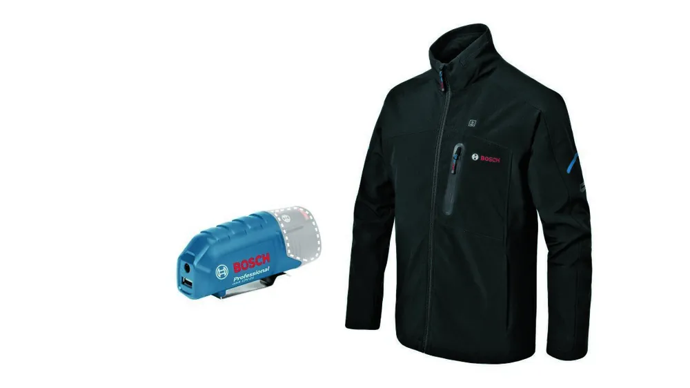 Bosch Bleu 06188000E1 GHJ 12+18V XA 2XL Veste chauffante à batterie excl. batteries et chargeur