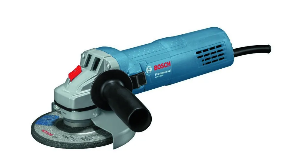 Bosch Bleu 060139600A Meuleuse d‘angle GWS 880 (capot de protection, poignée, bride de réception, clé et écrou de serrage)