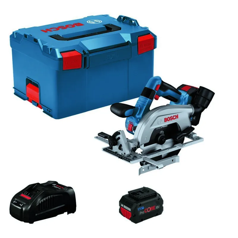 Bosch Bleu 06016C1102 GKS18V-57-2 L Scie circulaire 18 volts 5.5Ah ProCore en L-Boxx
