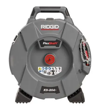 Ridgid 76198 K9-204+ FlexShaft® Machine à nettoyer les égouts 50-110 mm