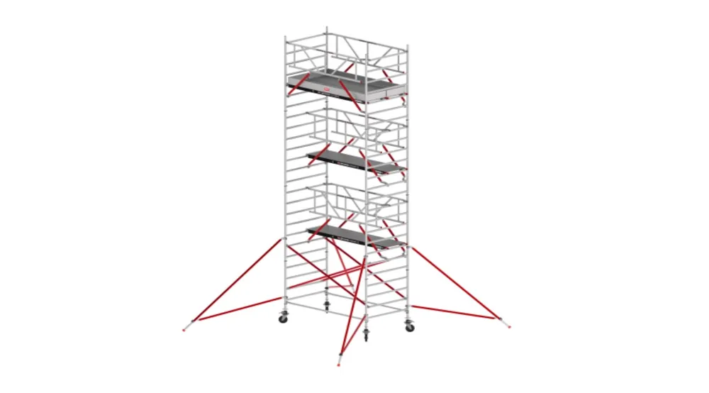 Altrex TX520053 RS TOWER 52-S Hauteur de travail 8.2m Bois 2.45 Garde-corps Safe-Quick 2 - Large 1.35 m