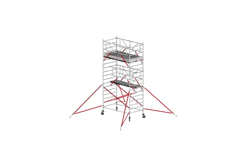 Altrex TX520052 RS TOWER 52-S Hauteur de travail 6.2m Fiber-Deck 2.45 Safe-Quick 2 Garde-corps - Large 1.35 m