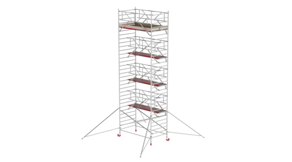 Altrex TX420022 RS TOWER 42-S 10.2m de hauteur de travail Bois 2.45 Safe-Quick 2 Garde-corps Large 1.35