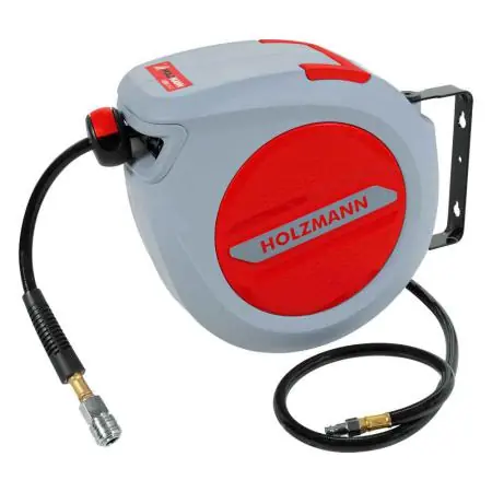 Holzmann LSR10AIR Enrouleur de tuyau d‘air 10 + 1 mètre