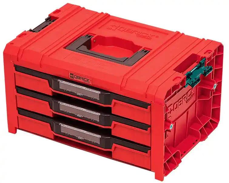 QBrick SKRQPROD3E2CCZEPG001 Boîte à outils Pro 3 tiroirs 2.0 Expert Rouge Ultra HD