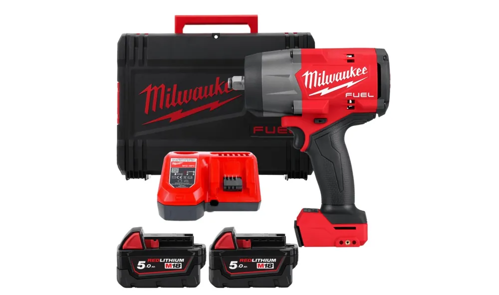 Milwaukee 4933492783 M18 FHIW2F12-502X 1/2" Fuel Accu Impact Wrench with friction ring 18V 2x 5.0Ah in HD-Box
