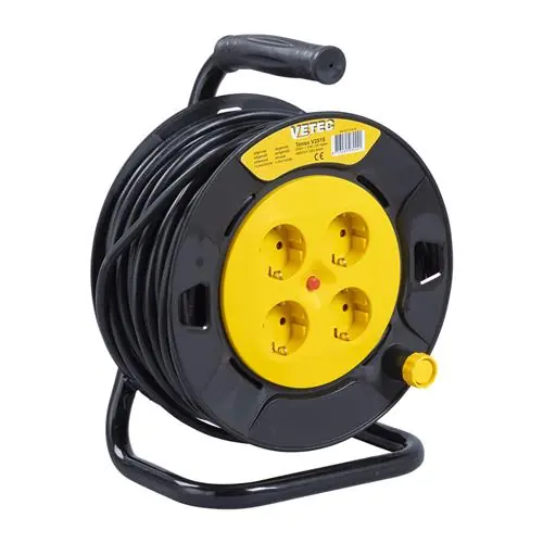 Vetec 47.410.25 Enrouleur de câble - 25m - H05VV-F - 3 G 1.5 mm²