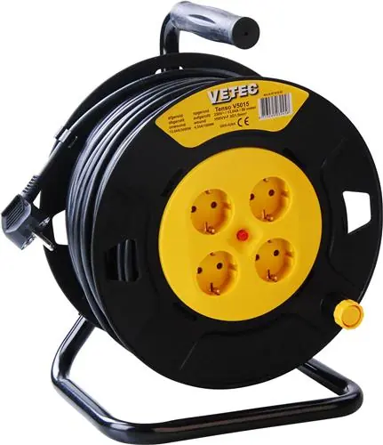 Vetec 47.410.50 Enrouleur de câble - 50m - H05VV-F - 3 G 1.5 mm²