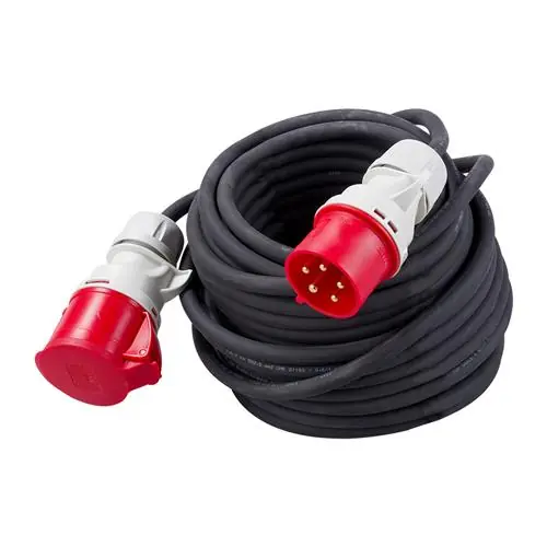 Connectra 40.871 Câble d‘extension CEE 400V - 32A - 5P - 5 G 4.0 mm² - 50m