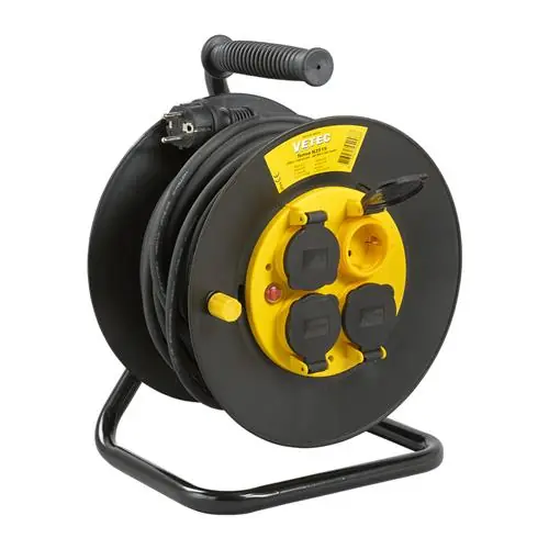 Vetec 47.420.25 Enrouleur de câble - 25m - H07RN-F - 3 G 1.5 mm²