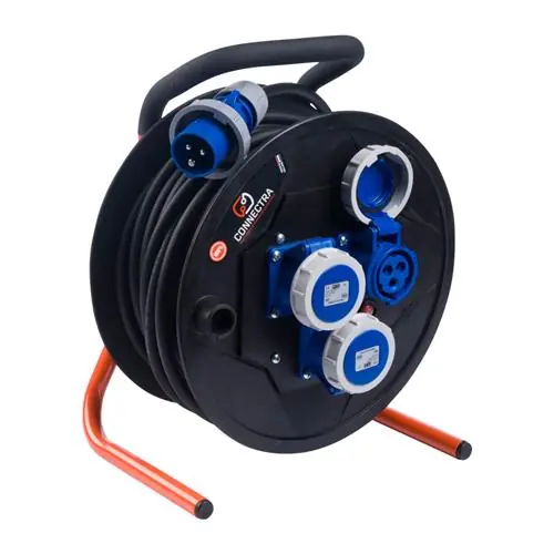 Connectra 47.041.35 Enrouleur de câble KSR Pro CEE IP67 - 25m - H07RN-F - 3 G 2.5 mm²