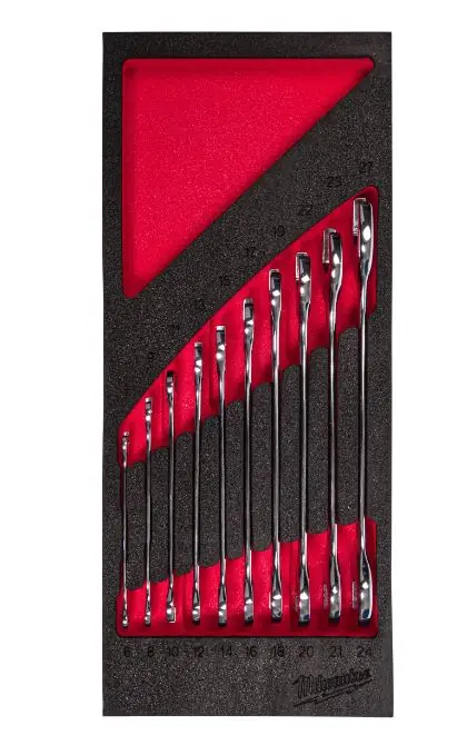 Milwaukee Accessoires 4932493629 Jeu de clés PACKOUT Foam Inlay 10 pièces