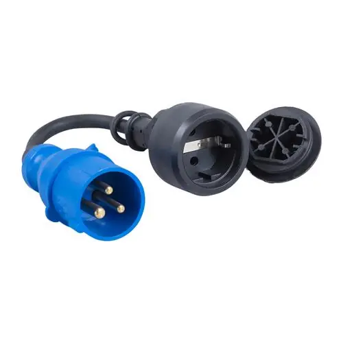 Connectra 48.905 Câble de jonction 25cm - H07RN-F - 3 G 1.5 mm² CEE plug to Schuko