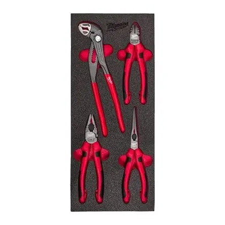 Milwaukee Accessoires 4932493631 Kit de pinces PACKOUT Foam Inlay 4 pièces
