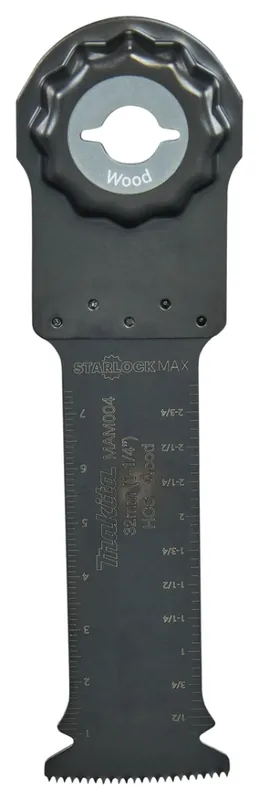 Makita Accessoires B-66438-5 MAM004 Lame de scie à emboîter 32x80mm bois Lame d‘outil multifonction Starlock Max 5 pièces