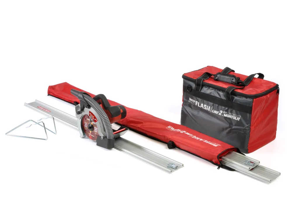 Montolit MONTMFL2 Set moto flash line 2 Coupe-carreaux avec guide-lames jusqu‘à 340cm